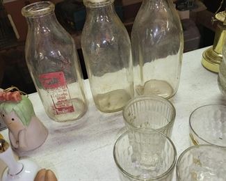 milk bottles