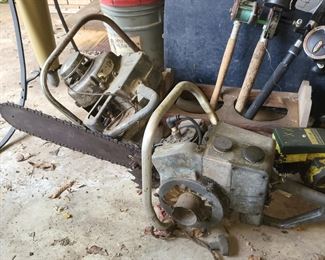 vintage chain saw