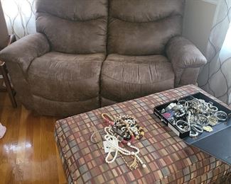 2 recliners loveseat-$200.00