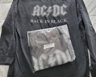Two Vintage AC/DC shirts