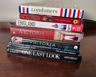 Group of books including Londoners and Victoria