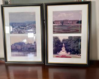 Pair of framed vintage photographs 22" x 16"