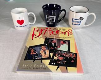 The Britcom collection with book and 3 mugs