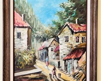 Original oil painting by Lombardini, signed