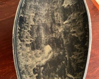 Norman P. Johns, Fridley, MN art pottery pedestal bowl