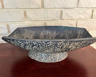 Norman P. Johns, Fridley, MN art pottery pedestal bowl