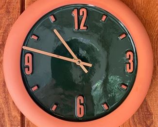 OPUS terracotta wall clock