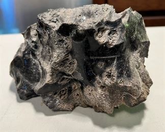 Nice amateur geology collection, including this large Volcanic Slag that measures 6 1/4”W x 5 1/2”D x 3 1/2”T