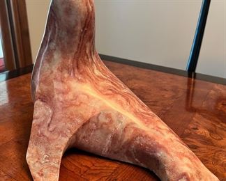 Hand carved Alabaster ‘Seal’ by local Fridley, MN artist Norman Johns 