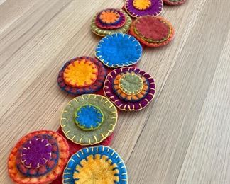 Hand made felted wool decor