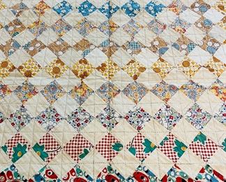 Hand made vintage quilt (there are two that are quite similar, this is #2)