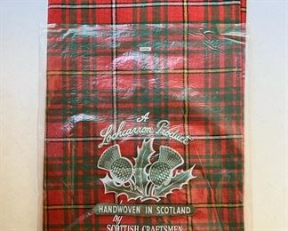 Vintage Lochcarron handwoven Scottish textile, Never Used