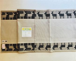 New With Tags vintage Odin Swedish Cotton ‘Moose’ table runner