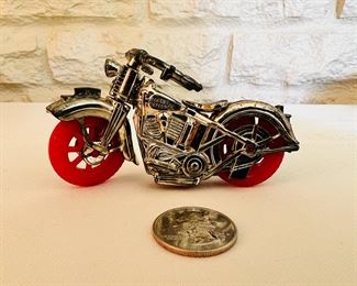 Vintage Acme Toys plastic Harley Davidson Police motorcycle 