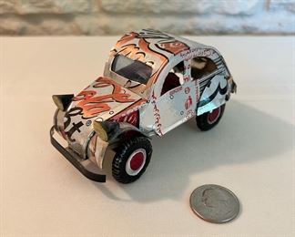 Vintage tin can car