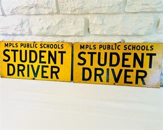 Super cool heavy metal ‘MPLS Public Schools Student Driver’ signs 