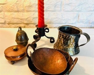 Primitive Arts & Crafts copper items