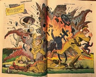1950’s Classics Illustrated ‘The War of the Worlds’ comic by H.G. Wells