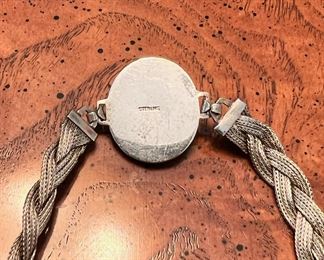 Very rare braided sterling silver United States Army Air Force bracelet