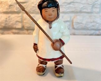 1962 C Alan Johnson Eskimo Boy “Koyuk” with spear