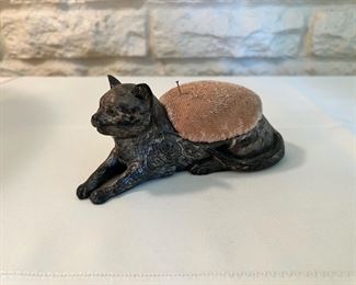 Antique cat pincushion 