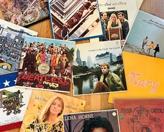 Vintage vinyl records