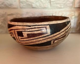 Traditional Hopi Pueblo Pottery Bowl