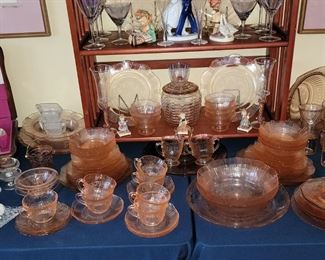 Silver plated flatware, depression glass and more!