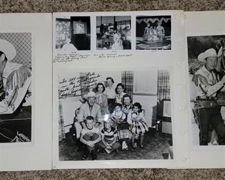 Vintage Roy Rogers autographed pictures