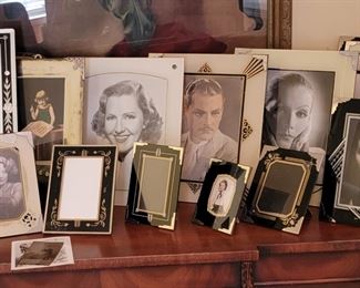 Vintage picture frames (some with movie star photographs)
