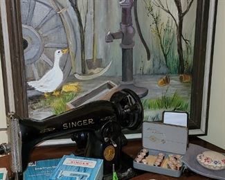 Vintage Singer sewing machine