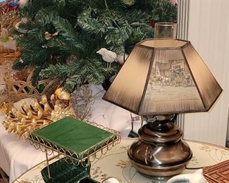 Vintage horse and carriage figure