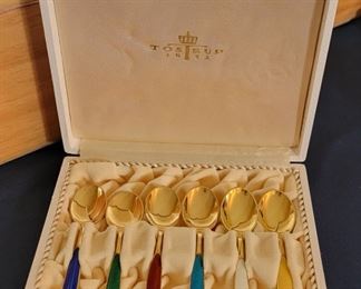Vintage Tosrup enameled spoons