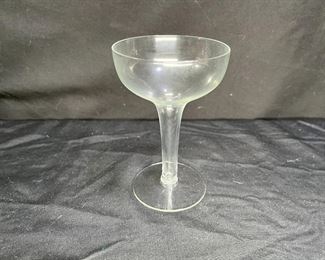 4 Tiffin Franciscan Blown Hollow Stem Champagne