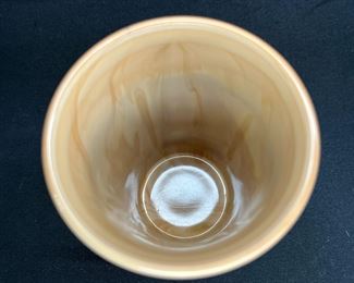 Greentown Chocolate Slag Glass Cactus Tumbler