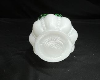 VTG Fenton Emerald Crest Jack in the Pulpit Vase