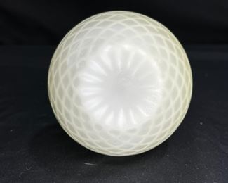 Antique Mt. Washington Quilted Bud Vase