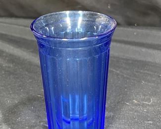 4 Blue Aurora Tumblers by Hazel Atlas