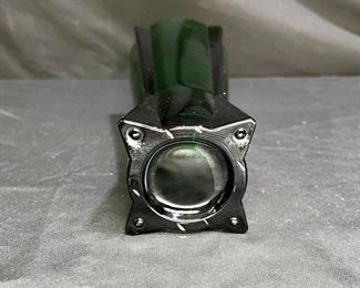 VTG Anchor Hocking MCM Green Atomic Age Vase