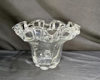 Duncan Miller Murano Ruffle Lace Fruit Bowl