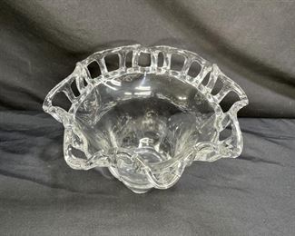 Duncan Miller Murano Ruffle Lace Fruit Bowl
