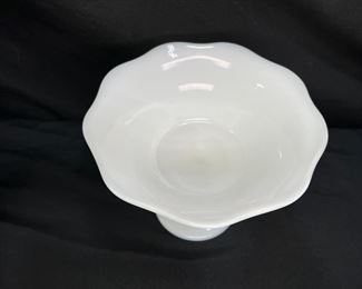 Westmoreland Milk Glass Hobnail Style Compote