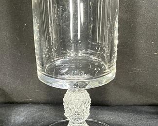 7 Heisey Plantation Pineapple Footed Water Goblets