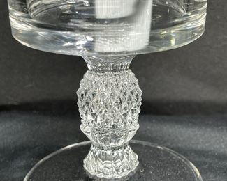 7 Heisey Plantation Pineapple Footed Water Goblets