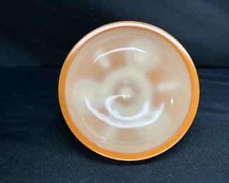 ATQ EAPG Chocolate Glass Dewey Butter Dish