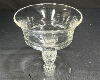 Heisey Plantation Pineapple Footed Sherbet Glasses