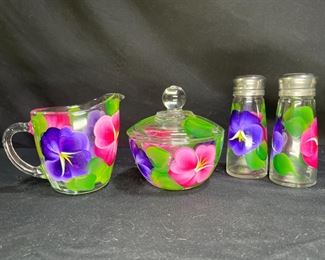 Hand Painted Kitchen Set signed by K Pall