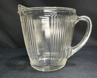 1930's EKCO-Chicago Ribbed Glass Pitcher