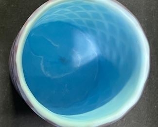 MOP Blue & Purple Diamond Quilted Tumbler