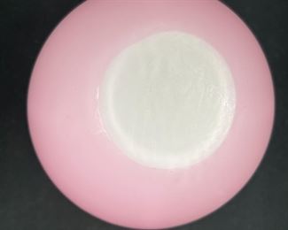 Mt Washington Pink Satin Pinched Glass Rose Bowl